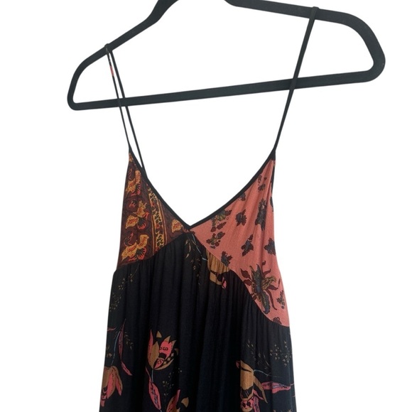 Free People All Mixed Up Tank Top, Black Combo, Size XS - Picture 3 of 9